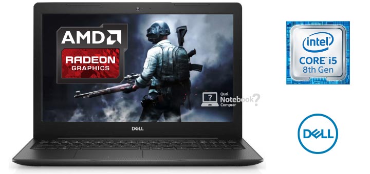 Notebook Dell Inspiron 15 3000 i15-3583-A20P Core i5 2TB Placa de Vídeo AMD Radeon 2GB