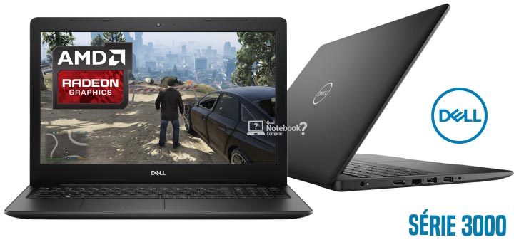 Notebook Dell Inspiron 15 3000 i15-3583 com placa de vídeo AMD