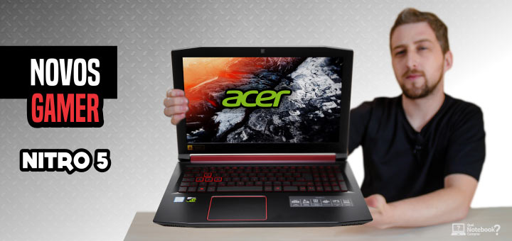 Novos Notebooks Acer Nitro 5 com SSD e opções Linux 2019 gamer brasil