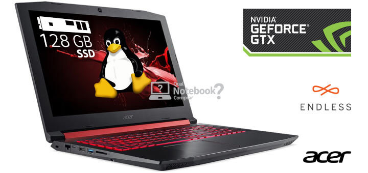 notebook gamer com SSD Acer Nitro 5 e Linux