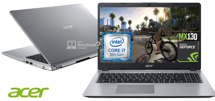 Acer Aspire 5 A515-52G-78HE Intel Core i7-8565U 8ªgeração Memória RAM de 8 GB GeForce