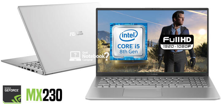 Asus VivoBook X512FJ-EJ226T Prata | Core i5 | MX 230 | Full HD