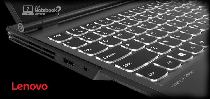 notebook com teclado iluminado Notebook Lenovo Y540