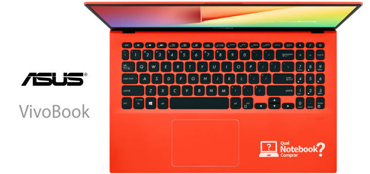Asus VivoBook 15 X512FA cor coral notebook vermelhor laranja