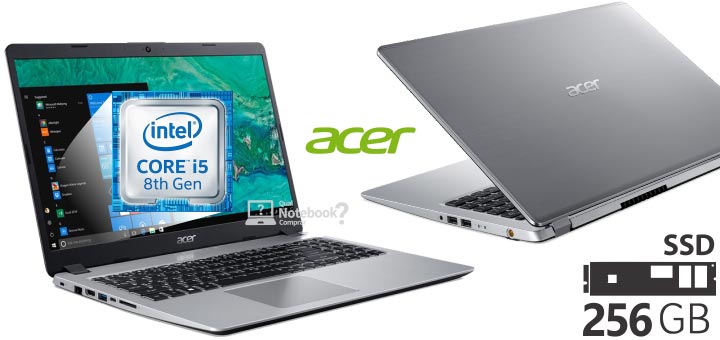 Notebook Acer A515-52-536H i5 RAM 8GB SD 256 GB tela de 15 polegadas