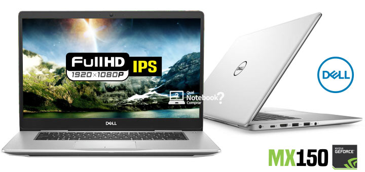 Notebook Dell Inspiron Ultrafino i15-7580 com tela IPS boa FULL HD