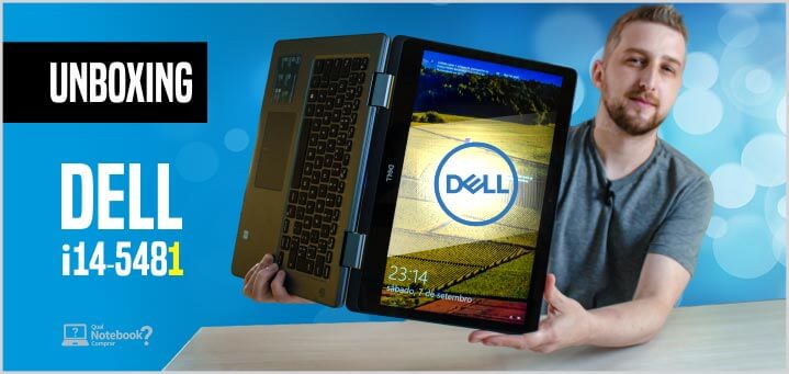UNBOXING Notebook 2 em 1 Dell Inspiron I14-5481 com tela 14 touch Brasil