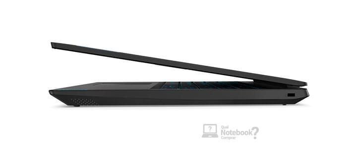 Lenovo Ideapad L340 Gamer visão lateral sem entradas