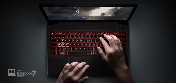 2AM Gaming teclado retroiluminado vermelho