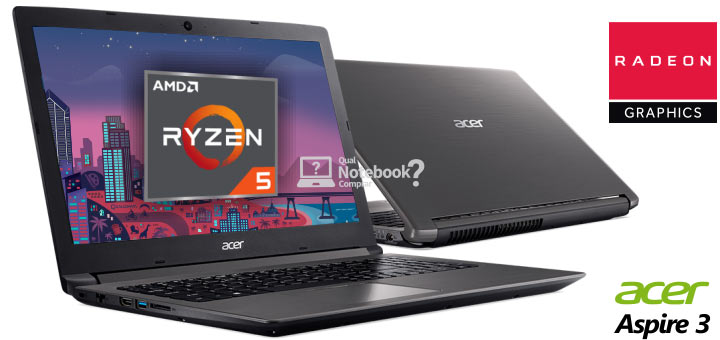 Acer Aspire A315-41G AMD Ryzen 5 e Radeon 535 com 2GB dedicados