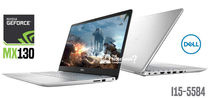 Notebook Dell Inspiron i15-5584 com processador Intel 8ª geração e MX130