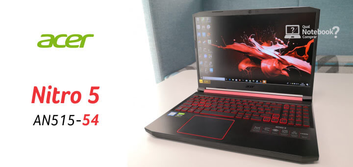 Notebook GAMER Acer Nitro 5 AN515-54
