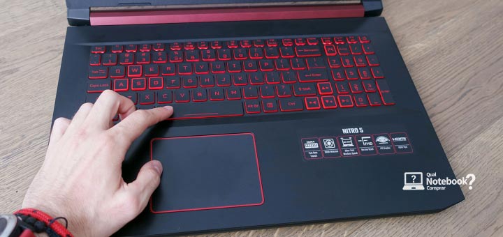 base e teclado do Notebook Acer Aspire Nitro 5 AN517-51 tela 17
