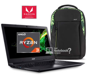 Kit Notebook Acer Aspire 3 Mochila Green A315-41-R790 barato