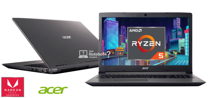 novo Acer Aspire 3 A315-41 processador Ryzen 5 2500U no Barato