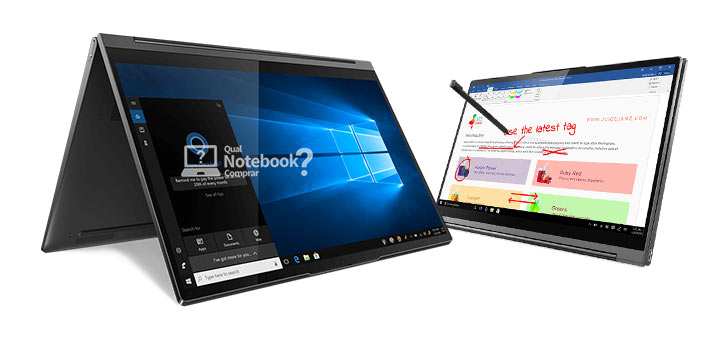 Notebook com tela conversível 2 em 1 Lenovo Yoga C940