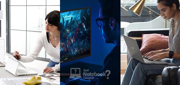 Acer CES 2020 ConceptD profissionais de criação Predator gamer e notebooks intermediários