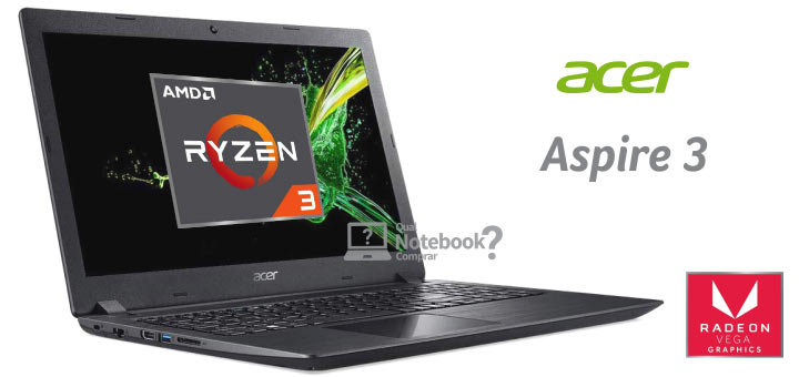 notebook acer barato Acer Aspire 3 A315-41 com Ryzen 3