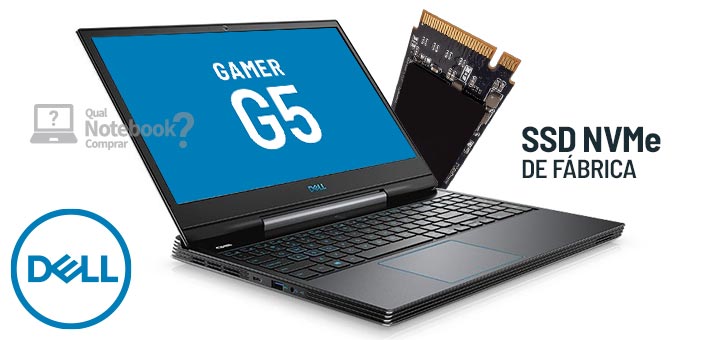 Dell G5 5590 modelos 2020 com SSDs PCIe NVMe de fábrica