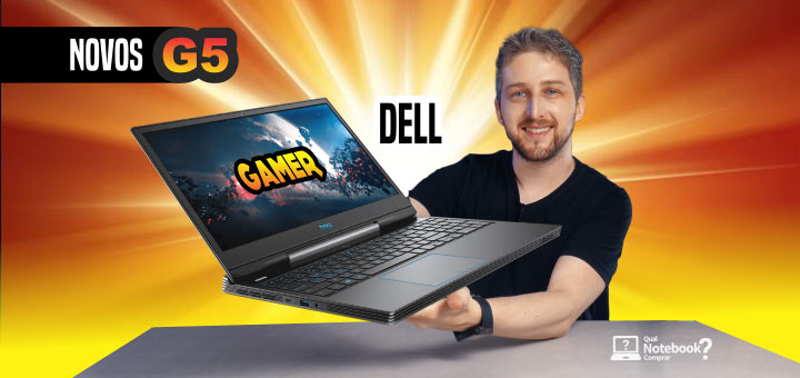 Novos notebooks gamer Dell G5-5590 de 2020 com SSDs melhor tipo NVMe