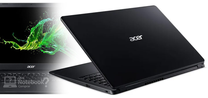Acer Aspire 3 A315 design mais fino e leve