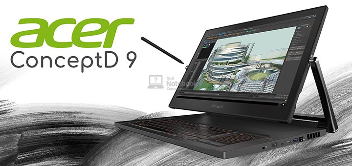 Acer ConceptD 9 CN917-71-90CX notebook profissional i9 9980HK SSD 4K RTX 2080 001