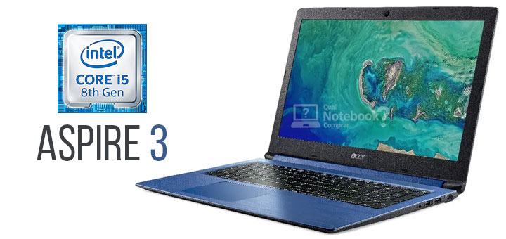Aspire 3 C6EB Notebook configuração Intel Core i5 intermediário