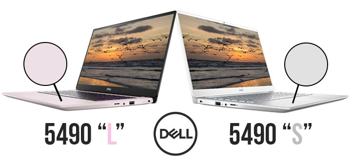 Diferença na cor do Notebook Dell Inspiron 5490 com final L Prata Lilás