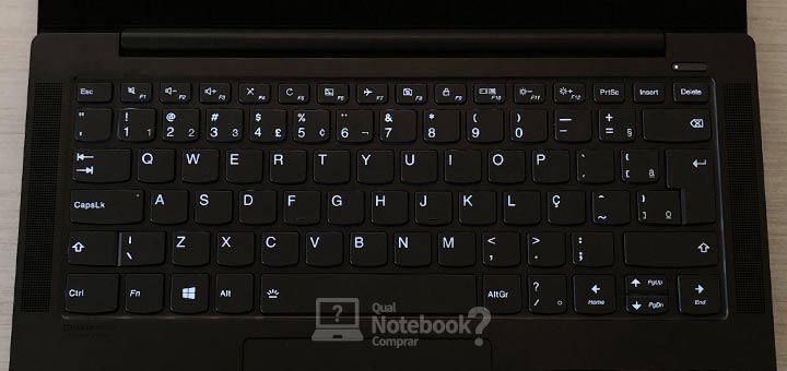 Lenovo Yoga S740 teclado retroiluminado luz branca