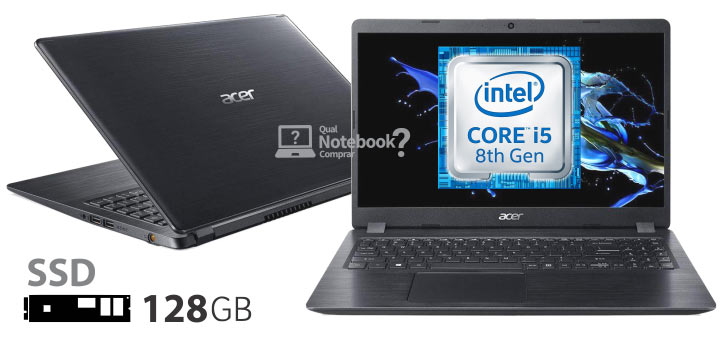 Notebook Acer Aspire 5 com processador Intel Core i5 cor preto