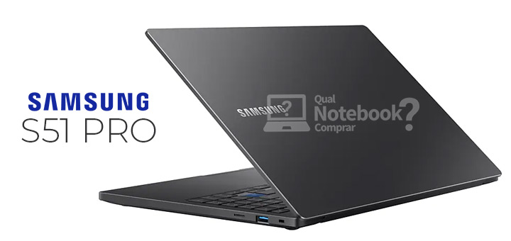 Notebook Samsung S51 Pro acabamento preto