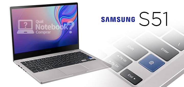 Notebook Samsung Style S51 com leitor de digitais
