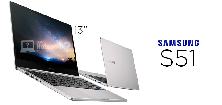 Notebook Samsung Style S51 compacto com tela de 13,3 polegadas