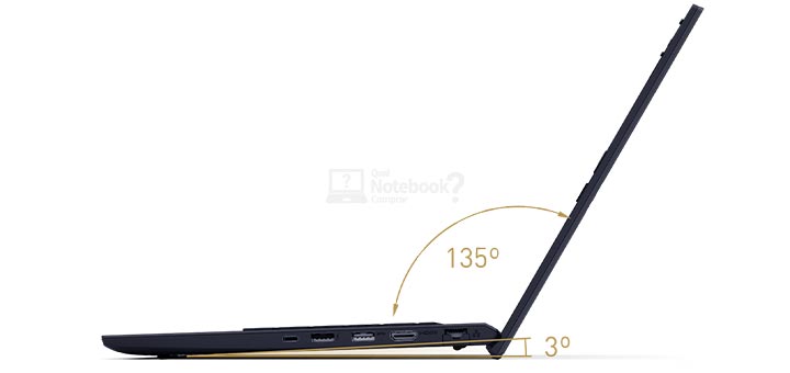 VAIO FE15 notebook intermediario 15 polegadas tela Full HD - Detalhes da tecnologia tilt