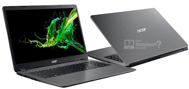 Acabamento e design notebook Acer Aspire 3 A315-54