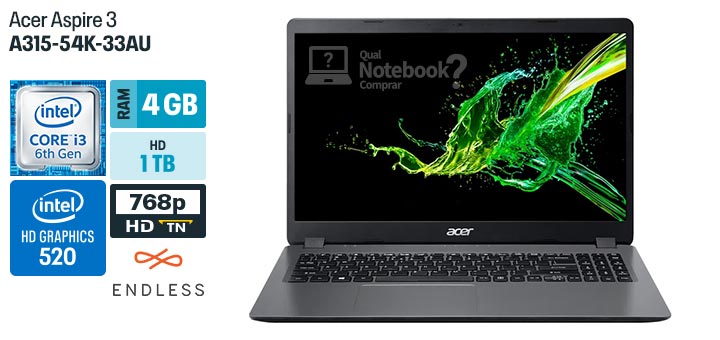 Acer Aspire 3 A315-54K-33AU especificacoes tecnicas ficha tecnica configuracoes