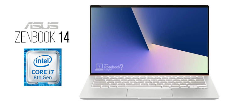Asus Zenbook 14 Notebook ultrafino compacto com Intel Core i7