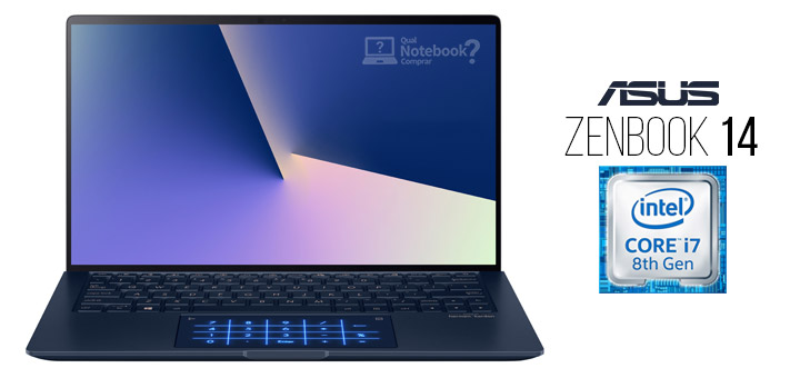 Asus Zenbook 14 UX433FA com processador Intel Core i7