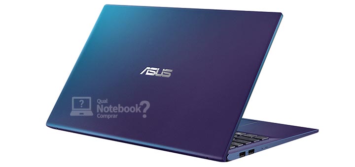ASUS VivoBook 15 X512FA-BR784T acabamento azul pavao
