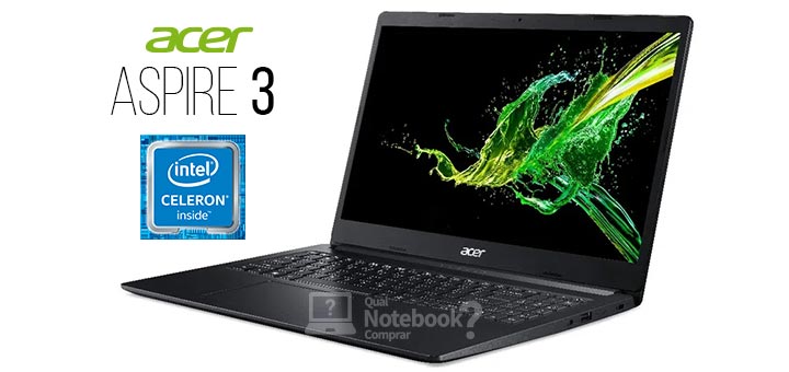 Acer Aspire 3 A315-34-C5EY capa Intel Celeron 4 GB RAM 512 GB HD