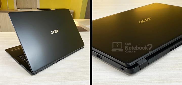 Acer Aspire 3 A315-42G-R6FZ design e acabamento