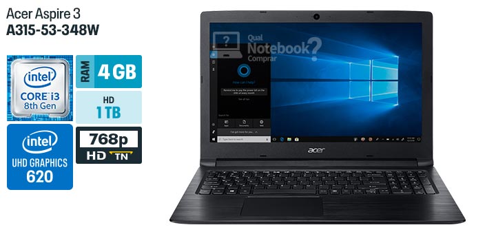 Acer Aspire 3 A315-53-348W especificacoes tecnicas ficha tecnica configuracoes