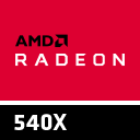 Placa de vídeo GPU dedicada AMD Radeon 540X 2 GB