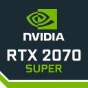 Placa de vídeo GPU dedicada NVIDIA GeForce RTX 2070 Super 8 GB