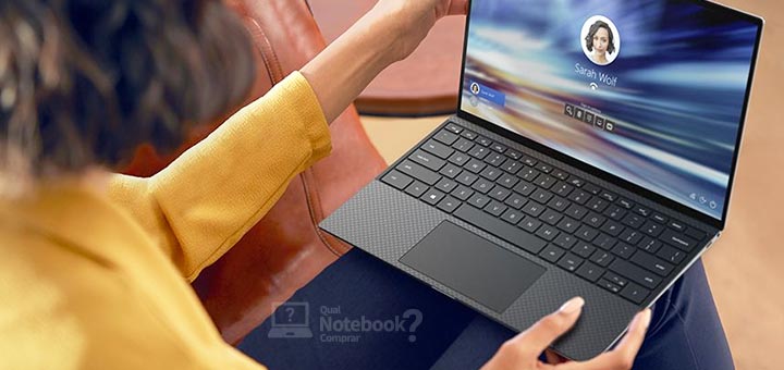Dell XPS 13 9300 design teclado palmrest fibra de carbono edge-to-edge