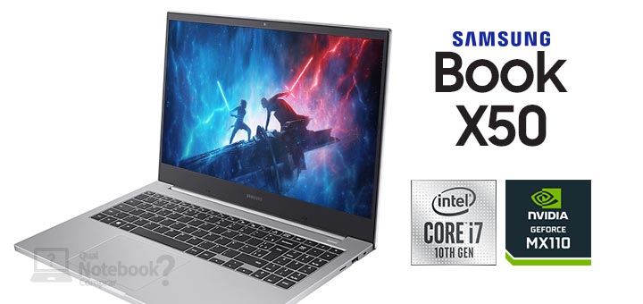 Samsung Book X50 NP550XCJ-XS1BR Prata capa Intel Core i7 8 GB HD 1 TB GeForce MX110