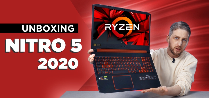 Unboxing Acer Aspire Nitro 5 com AMD Ryzen AN515-43