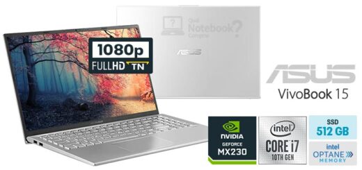 ASUS VivoBook 15 X512FJ-EJ556T Core i7 10th RAM 8 GB SSD 512 GB Optane 32 GB GeForce MX230 Full HD