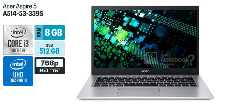 Acer Aspire 5 A514-53-339S especificacoes tecnicas ficha tecnica configuracoes
