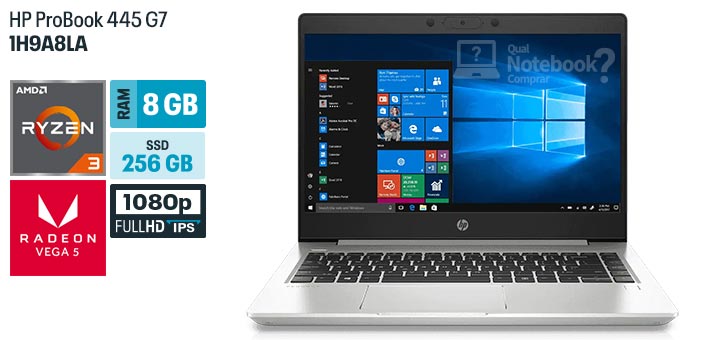 HP ProBook 445 G7 1H9A8LA especificacoes tecnicas ficha tecnica configuracoes